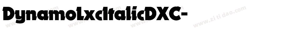 DynamoLxcItalicDXC字体转换