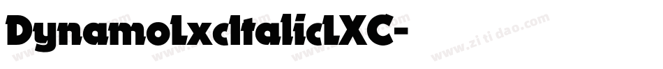 DynamoLxcItalicLXC字体转换