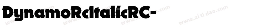 DynamoRcItalicRC字体转换
