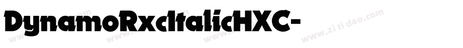 DynamoRxcItalicHXC字体转换