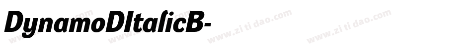 DynamoDItalicB字体转换