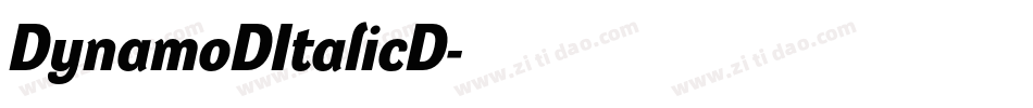 DynamoDItalicD字体转换