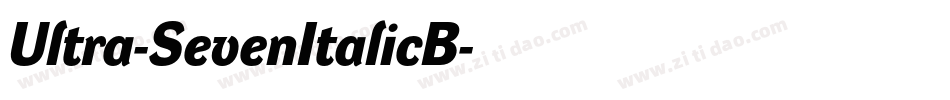 Ultra-SevenItalicB字体转换