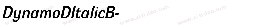DynamoDItalicB字体转换