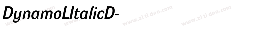 DynamoLItalicD字体转换