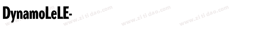 DynamoLeLE字体转换