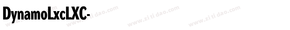 DynamoLxcLXC字体转换