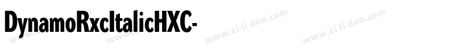 DynamoRxcItalicHXC字体转换