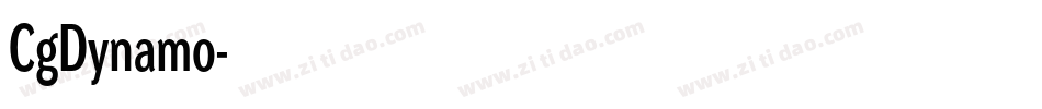 CgDynamo字体转换