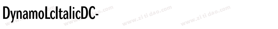 DynamoLcItalicDC字体转换