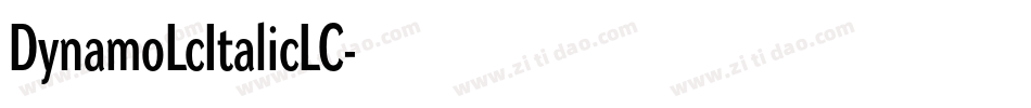 DynamoLcItalicLC字体转换