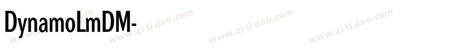 DynamoLmDM字体转换