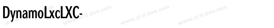 DynamoLxcLXC字体转换