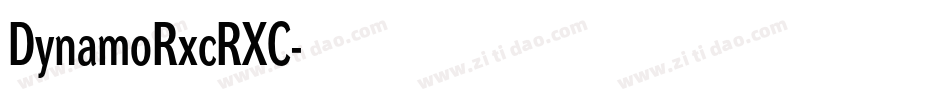 DynamoRxcRXC字体转换