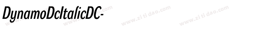DynamoDcItalicDC字体转换