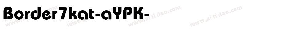 Border7kat-aYPK字体转换