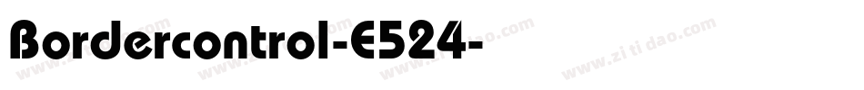 Bordercontrol-E524字体转换