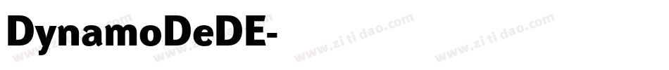 DynamoDeDE字体转换