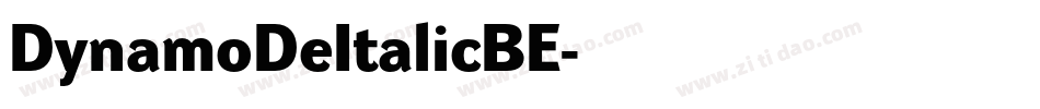 DynamoDeItalicBE字体转换