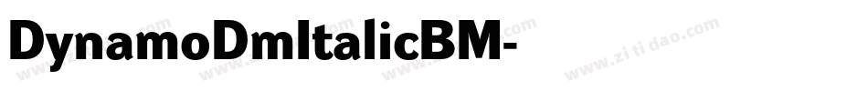 DynamoDmItalicBM字体转换