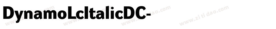 DynamoLcItalicDC字体转换