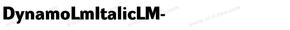 DynamoLmItalicLM字体转换