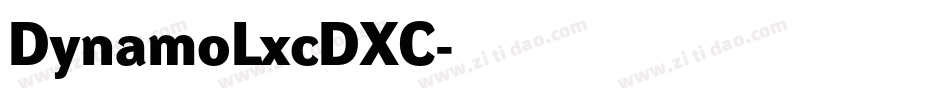 DynamoLxcDXC字体转换