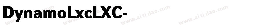 DynamoLxcLXC字体转换