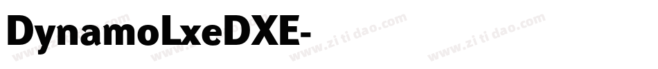 DynamoLxeDXE字体转换