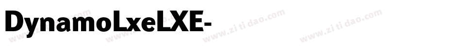 DynamoLxeLXE字体转换
