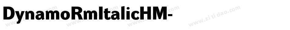DynamoRmItalicHM字体转换