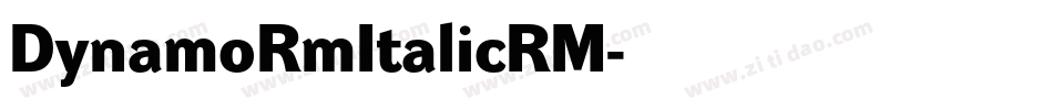 DynamoRmItalicRM字体转换