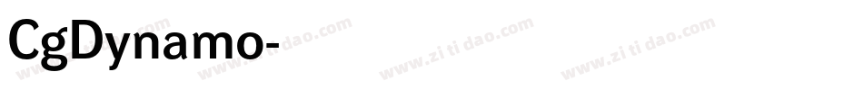 CgDynamo字体转换