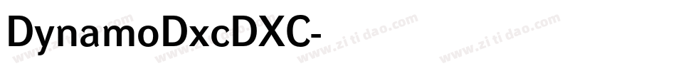 DynamoDxcDXC字体转换