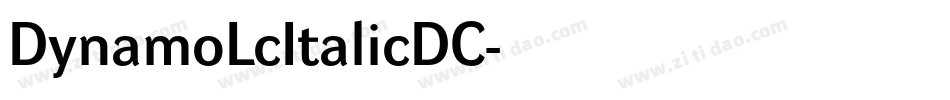 DynamoLcItalicDC字体转换