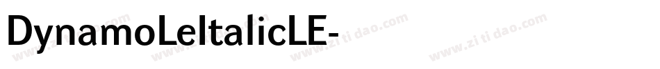 DynamoLeItalicLE字体转换