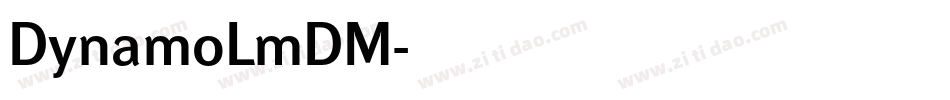 DynamoLmDM字体转换