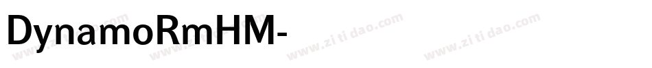 DynamoRmHM字体转换