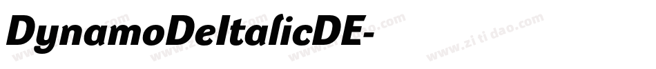DynamoDeItalicDE字体转换