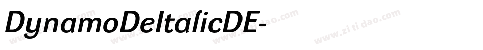 DynamoDeItalicDE字体转换