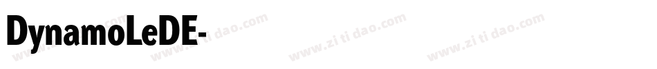 DynamoLeDE字体转换