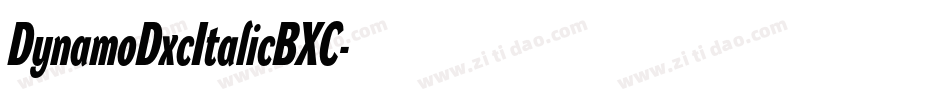 DynamoDxcItalicBXC字体转换