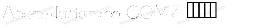 Abecedarianzoo-GOMZ字体转换