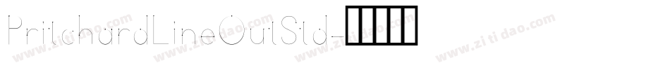PritchardLineOutStd字体转换