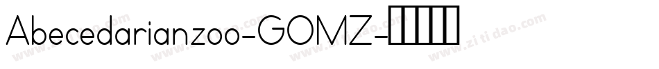 Abecedarianzoo-GOMZ字体转换