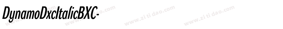 DynamoDxcItalicBXC字体转换