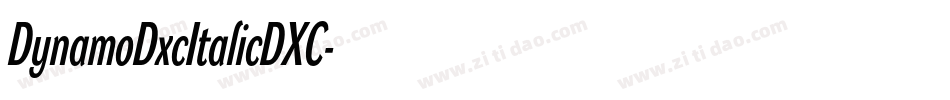DynamoDxcItalicDXC字体转换