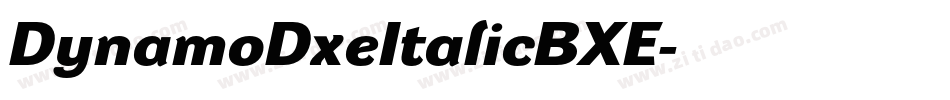 DynamoDxeItalicBXE字体转换