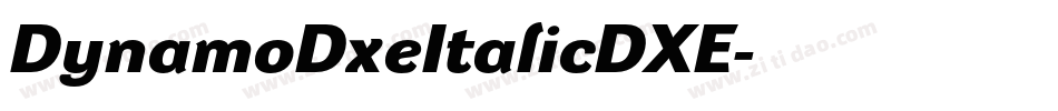 DynamoDxeItalicDXE字体转换