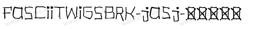 FasciiTwigsBrk-ja5j字体转换